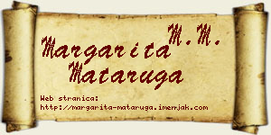 Margarita Mataruga vizit kartica